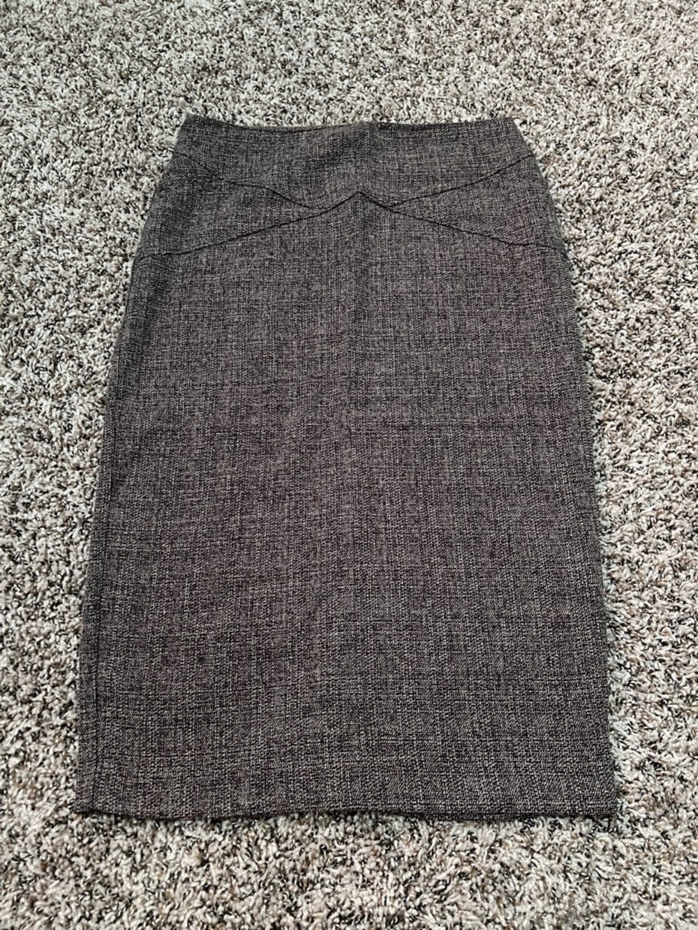 New York & Company Charcoal Tweed Pencil Skirt